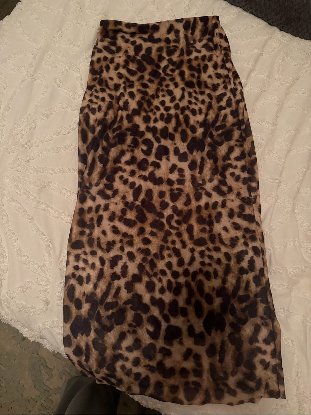 Leopard Print Midi/MaxiSkirt - Brown Animal Print